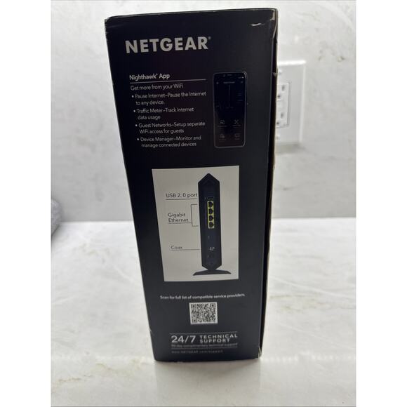 NETGEAR C7000v2 Nighthawk AC1900 Smart Wi-Fi Router Docsis Cable Modem WORKING - Picture 8 of 16